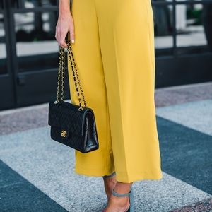 EXPRESS || Mustard Stretch High Rise Culottes